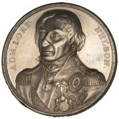 Medal - George III Lord Nelson, white metal