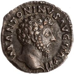 Denarius - Marcus Aurelius CONCORD AVG TR P XVII COS III, Concordia and Spes