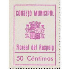 50 Céntimos Floreal del Raspeig
