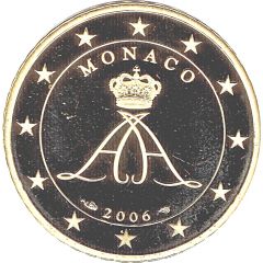 50 Euro Cents - Albert II 2nd type, 1st map