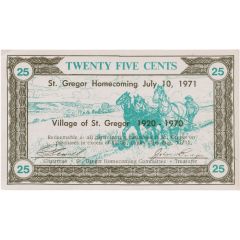 25 Cents - St. Gregor Homecoming St. Gregor, Saskatchewan