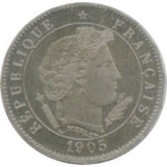 5 Centimes Essai en nickel de Merley, type I à 16 pans