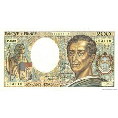200 Francs - Montesquieu type 1981 uniface