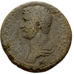 Sestertius - Hadrian IVSTITIA AVG P P COS III S C, Justitia