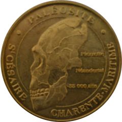 Tourist token - Monnaie de Paris - Saint-Césaire - Paléosite le crâne de Pierrette