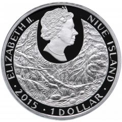 1 Dollar - Elizabeth II Saker falcon