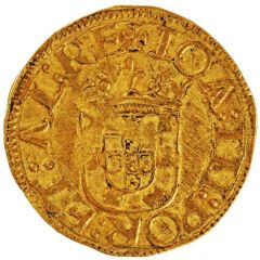 Cruzado Calvario `no inner circles` - João III 2nd type, Lisboa mint