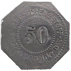 50 Pfennig - Berlin Westf. Anh. Sprengstoff AG