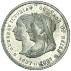 Medalet - Victoria Diamond Jubilee; Widgie Divisional Board, aluminium