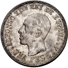 1 Peseta - Alfonso XIII Pattern
