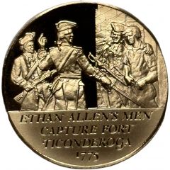 Medal - History of the American Revolution Ethan Allen`s Men Capture Fort Ticonderoga