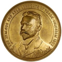 Medal National Society of Amalgamated Metal Wire and Tube Makers; brass
