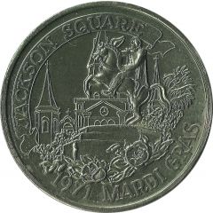 Mardi Gras Token - Krewe of Jabolina Jackson Square, New Orleans, Louisiana