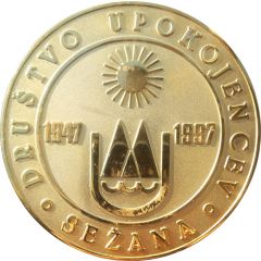 Plaquette - Društvo upokojencev Sežana