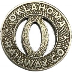 1 City Fare - Oklahoma Railway Co. Oklahoma City, Oklahoma
