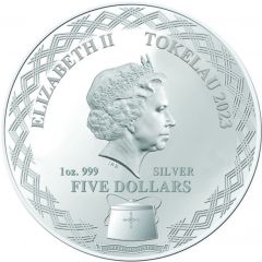5 Dollars - Elizabeth II Posthumous, Mirror Rabbits