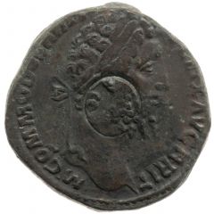 Sestertius - Commodus VICT FELI P M TR P XIIII IMP VIII COS V P P S C, Victory