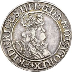 1/4 Speciedaler - Frederik III small bust