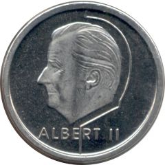 1 Franc - Albert II French text