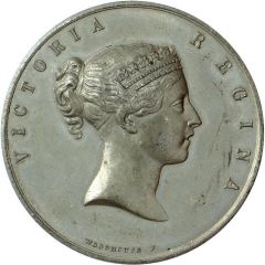 Medal - Victoria Royal Visit, W. Woodhouse, white metal