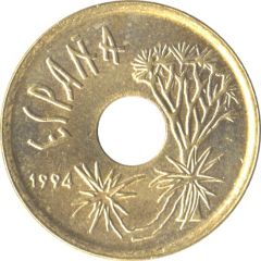 25 Pesetas Canary Islands