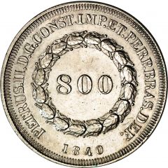 800 Réis - Pedro II