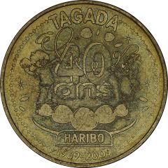 Monnaie de Paris Tourist Token - Haribo Tagada - 1969-2009 - 40 ans
