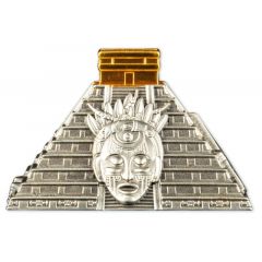 50 Córdobas Mayan pyramid
