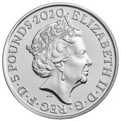 5 Pounds - Elizabeth II 5th portrait, King George III