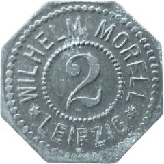 2 Pfennigs - Leipzig Wilhelm Morell