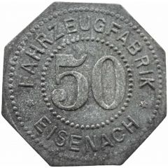 50 Pfennig - Eisenach Fahrzeugfabrik