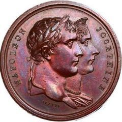 Médaille des fêtes du couronnement de Napoléon et Joséphine à l’hôtel de ville de Paris