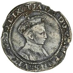 1 Shilling - Edward VI 2nd period, 1st issue