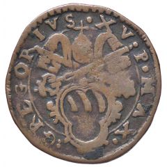 1 Quattrino - Gregory XV With date