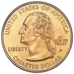 1/4 Dollar `Washington Quarter` New Jersey, Pattern