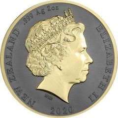 2 Dollar - Elizabeth II 4th Portrait; Apteryx Rowi Kiwi
