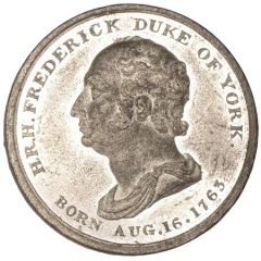 Medalet - George IV Obsequies, T.W. Ingram