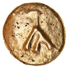 Gold ¼ Stater - Commios Commios A-Type E-Type / Upright E-Type