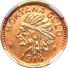 1/4 Dollar - Montana Gold