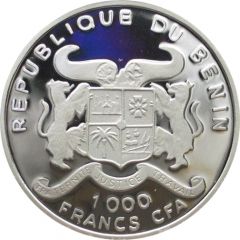 1000 Francs CFA Ostrich Colorized