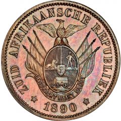 1 Penny Zuid Afrikaansche Republiek, Transvaal Pattern