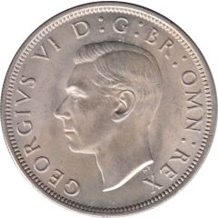 1/2 Crown - George VI 2nd type, with `IND:IMP`