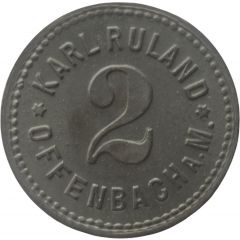 2 Pfennig - Offenbach Karl Ruland