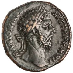Sestertius - Marcus Aurelius VICT GER (A) IMP VI COS III S C