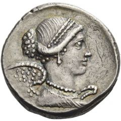 Denarius Carisia: Titus Carisius, T•CARISI