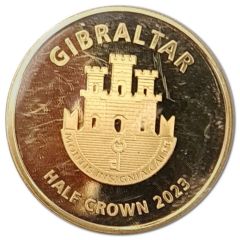 1/2 Crown 100 Years of Irish Independence, Gold plated