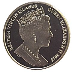 10 Dollars - Elizabeth II Sapphire Coronation: Piedfort