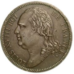 5 Francs - Louis XVIII pattern of Andrieu