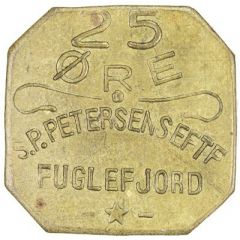 25 Øre S. P. Petersens Eftf, Big letters
