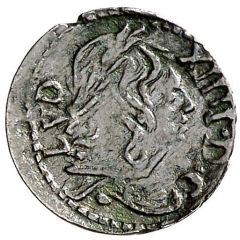 Denier - Louis XIV Barcelona,bust Louis XIII